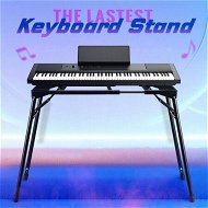 Detailed information about the product Keyboard Stand Piano Music Collapsible Adjustable Portable Heavy Duty 54 to 88 Key Musical TableÂ Black