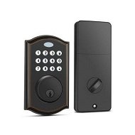 Detailed information about the product Keypad Deadbolt Lock Keyless Entry Door Lock With 50 CodesElectronic Deadbolt With Auto-Lock And Alarm Top Security For Home And Office