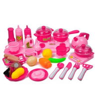 Detailed information about the product Kid Kitchen Pretend Cookware Vegetable Fruit Play Toy Set