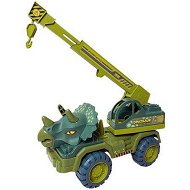 Detailed information about the product Kid Toys Dinosaur Shaped Engineering Vehicles Cranes Excavators Transporters Dump Trucks( 1 Pack Triceratops Crane)