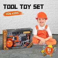 Detailed information about the product Kids 31pcs Tool Set Construction Toys Childrens Kit Plastic Building Repair Learning Pretend Role Play Educational Developmental Playset