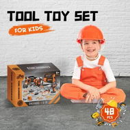 Detailed information about the product Kids 48pcs Tool Set Childrens Plastic Construction Toys Building Repair Toolkit Pretend Role Learning Educational Playset with Storage Bag