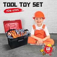 Detailed information about the product Kids 68pcs Tool Set Childrens Plastic Construction Toys Building Repair Kit Pretend Role Play Educational Toy Learning with Carry Case