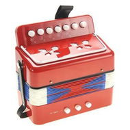 Detailed information about the product Kids Accordion, Musical Instruments for Kids Ages 9 to 12, Beginner Toddlers Children Mini Toy Accordian 10 Keys Button Control Light Weight, Red