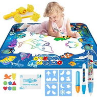 Detailed information about the product Kids Activity Toys For 3+ Years: Water Doodle Mat 100 X 75CM Large Water Drawing Mat.