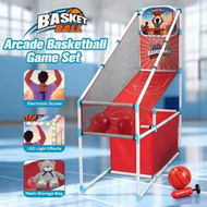 Detailed information about the product Kids Arcade Basketball Hoop Game Set Indoor Outdoor Sports Play Child Learning Toy Single Shot Basket Ball Competition Electronic Scoring Timer Lights