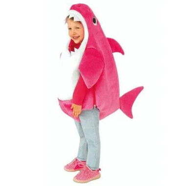 Kids Baby Shark Costume Halloween Costume jumpsuit Boys Girls Height 110cm Col Pink