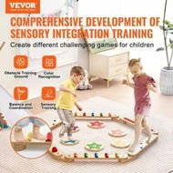 Detailed information about the product Kids Balance Beam Stepping Stones Gym Obstacle Children Balance Board 6PCS