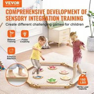 Detailed information about the product Kids Balance Beam Stepping Stones Gymnastics Children Balance Board 6 PCS