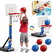 kid's Basketball Hoop, Adjustable Height 2.3 to 4.5ft Kids Basketball Hoop for Poolside For Kids Age 3+. Available at Crazy Sales for $49.95