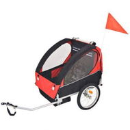 Detailed information about the product Kids Bicycle Trailer 30kg - Red And Black