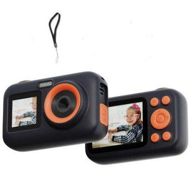 Kids Camera Dual Screen 1080P 44MP HD Digital Video Camera for Boys Girls Ages 3-10(Black)