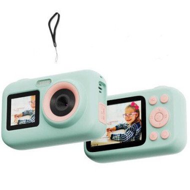 Kids Camera Dual Screen 1080P 44MP HD Digital Video Camera for Boys Girls Ages 3-10(Green)