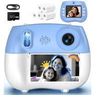 Detailed information about the product Kids Camera Instant Print - Front Rear Dual Selfie Kid Camera,Fun Birthday Gift for Girls Boys Ages 3-12, HD Digital Video Cameras-Blue