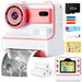 Kids Camera Instant Print 1080P HD 2.4''Screen Selfie Digital Camera with 32G Card,Print Paper,Christmas Gift for Boys & Girls Ages 3-12(Pink). Available at Crazy Sales for $59.99