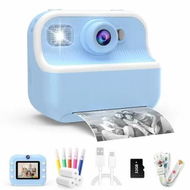 Detailed information about the product Kids Camera Instant Print Toys Toddler Cameras Printing Photos,1080P Video Cameras,12Mp Children Digital Selfie Camera Gift for Girls Boys Age 3+ with 32GB SD Card (Blue)