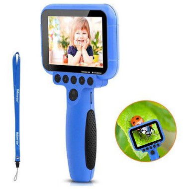 Kids Camera With Magnifier Function Kids Toys 1080P FHD Kids Digital Video Camera Assembled 3.5-Inch Large Screen With 8GB SD Card.