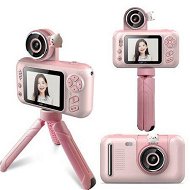 Detailed information about the product Kids Camera with Tripod Rotatable Lens Digital Camera for Kids 1080P Video Camera Digital Video Camcorder Birthday Christmas Gifts with 32GB SD Card(Pink)