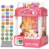 Detailed information about the product Kids Claw Machine,Large Candy Vending Grabber,Prize Dispenser Toys,Electronic Claw Game Machine for Party Birthdays with Lights Sound,Includes 30 Toys and 25 Game Coins