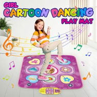 Detailed information about the product Kids Dance Mat Game Pad Dancer Step Musical Sense Light Up Dancing Challenge Adjustable Volume Yoga Activity Centre Electric 98x86.5cm Girls Cartoon