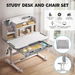 Kids Desk and Chair Set Ergonomic Children Study Writing Table Height Adjustable Stationery Storage Book Shelf Drawer School Student Drawing Learning. Available at Crazy Sales for $199.95