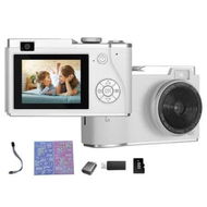 Detailed information about the product Kids Digital Camera,2.4 Inch TFT Display CCD Camera,32GB Card,48MP 8X Digital Zoom,Compact Retro Camera,White
