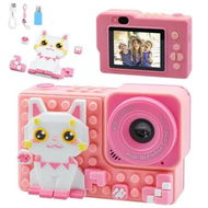 Detailed information about the product Kids Digital Video Toy Camera with Cat Silicone Building Blocks, Selfie Camera for Kids, Christmas Birthday Festival Gifts for Ages 6+