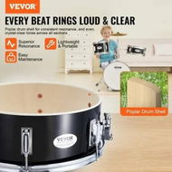 Detailed information about the product Kids Drum Set 3-Piece 355.6 mm Beginner Drum Set with Adjustable Throne Cymbal Pedal Two Pairs of Drumsticks Tom Drum Snare Drum Bass Drum Starter Drum Kit