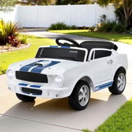 Detailed information about the product Kids Electric Ride On Car Licensed GT350 Outdoor Toys Cars Music Remote White
