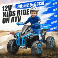 Detailed information about the product Kids Electric Ride On Car Toy Childrens Vehicle Off Road ATV Quad Bike Truck 12V Motorised 4 Wheeler Rechargeable Battery Powered MP3 USB Port Lights