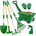 Kids Gardening Tools Set 7pcs Wheelbarrow Set for Kids with Shovel,Rake,Leaf Rake,Summer Outdoor Yard Digging Weed Birthday Gifts Toys. Available at Crazy Sales for $39.99