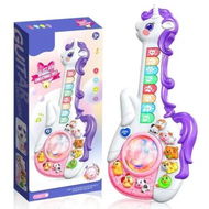 Detailed information about the product Kids Guitar Musical Instruments Toy Unicorn Guitar Toy with Sounds Music Lights for 3+ Girls Boys Birthday