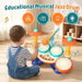 Kids Jazz Drum Set Toddler Musical Toy Play Instrument Hi-Fi Microphone Light Up Hand Drums Educational Childrens Preschool Learning Birthday Gift. Available at Crazy Sales for $44.95
