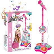 Detailed information about the product Kids Microphone And Stand,Kids Microphone and Stand Adjustable,Kids Karaoke Sing Musical Toy,Childrens Karaoke Machine With Adjustable Stand Lights,Pink