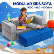 Detailed information about the product Kids Modular Sofa Set Play Couch Chaise Lounge Chair Ball Pit Toddler Playset Sectional Cushion Comfy Sleep Bed Activity Centre Playroom Convertible