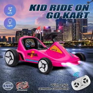 Detailed information about the product Kids Pedal Go Kart Ride On Car with Parental Remote Control Electric Toy Racing Off Road Vehicle 12V Battery Powered 2.5-4.6 km/h MP3 LED Lights Belt