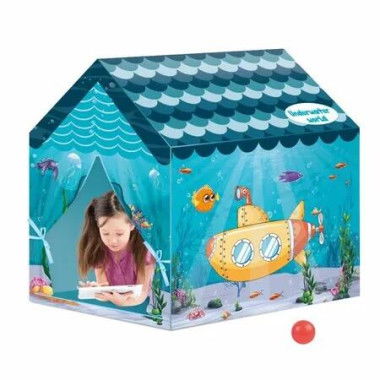 Kids Play Tents 50 color Balls Fairy Playhouse Tent Gift Toys for Girls Boys Children Play House (Under water world)