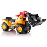 Detailed information about the product Kids Ride-On Bulldozer Toy With Stones & Safety Helmet - Great Gift Idea.