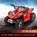 Kids Ride On Toy 6V Electric ATV Quad Rechargeable Battery Red. Available at Crazy Sales for $74.97
