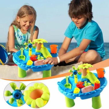 Kids Sand And Water Table Toys Beach Play Set for Beach Summer Indoor And Outdoor Use,Shower Toy,Sandbox,Birthday Gift