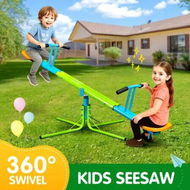 Detailed information about the product Kids Seesaw Play Toys Outdoor Indoor Sport Gym Playground Equipment Teeter Totter 360 Degree Rotating Spinning Swivel Sit and Spin Garden Activity Set