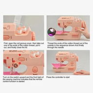 Detailed information about the product Kids' Sewing Machine Toy with Educational Kit (Pink)