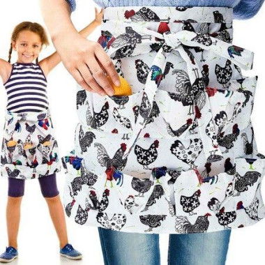 Kids Size Eggs Collecting Gathering Holding Apron For Chicken Hense Duck Goose Eggs Housewife Farmhouse Kitchen Home Workwear