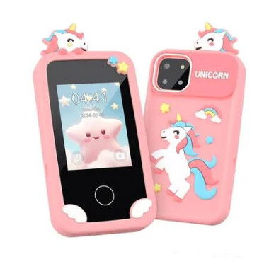 Kids Smart Phone, Unicorn Gift Toys for Girls Ages 3-9, Mini Smart Phone Toys with Touchscreen Learning Games Dual Camera Music Player