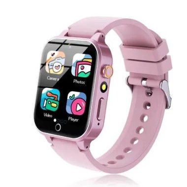 Kids Smart Watch Childrens Toys with 26 Puzzle Games Touch Screen HD Camera Alarm Clock Birthday Gifts Age 3+ Boys Girls Pink