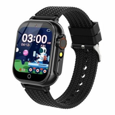 Kids Smart Watch Gift for Girls Age 3+,HD Touch Screen Girls Watch with 32 Puzzle Games,Camera Music Player Learn Card Pedometer Educational Toys Birthday Gifts,Black