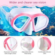 Detailed information about the product Kids Snorkel Set-Scuba Dry Top Diving Mask Anti-Leak Impact Resistant Panoramic Tempered Glass Easybreath Snorkeling Packages Professional Swimming Gear