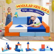 Detailed information about the product Kids Sofa Set Modular Couch Play Lounge Chair Ball Pit Toddler Playset Sectional Convertible Cushion Comfy Armchair Bed Activity Centre Playroom 11Pcs