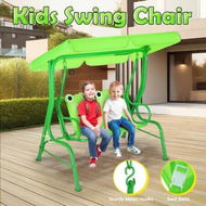 Detailed information about the product Kids Swing Chair 2 Seat Outdoor Furniture Garden Porch Hammock Patio Activity Play Centre Lounge Bench Metal with Canopy