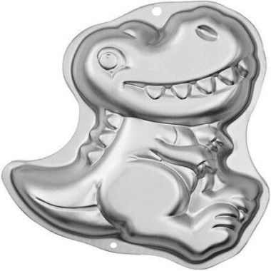 Kids T-Rex Dinosaur Shaped Aluminum Cake Pan for Birthday Parties Baking Unique Cake Mold for Dinosaur Themed Celebrations